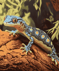 Wild Gecko Reptile Diamond Painting