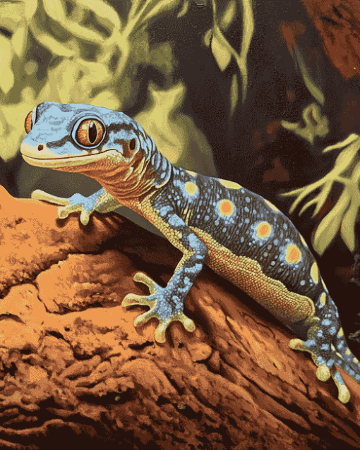 Wild Gecko Reptile Diamond Painting