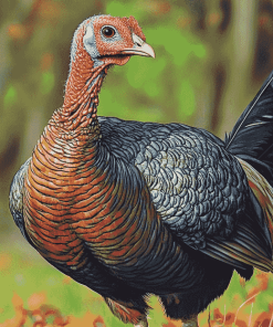 Wild Turkey Birds Diamond Painting