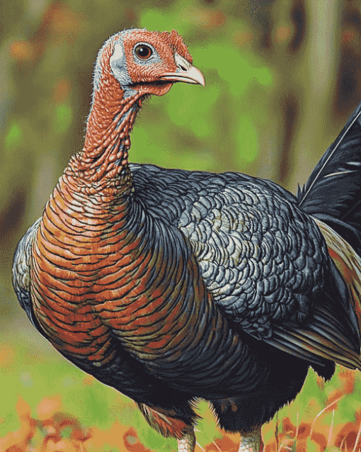 Wild Turkey Birds Diamond Painting