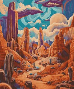 William Haskell Desert Fantasies Diamond Painting