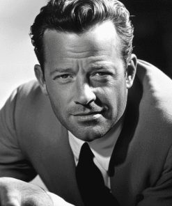 William Holden Black and White Diamond Painting