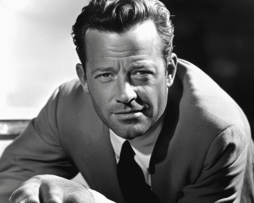 William Holden Black and White Diamond Painting