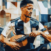 William Saliba Sports Star Diamond Painting