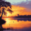 Willie Daniels Indian River Sunrise Diamond Painting