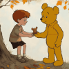 Winnie Bear Animation Diamond Painting