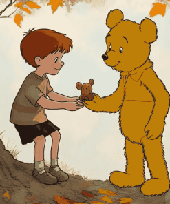 Winnie Bear Animation Diamond Painting