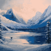 Winter Forest Scenery Diamond Painting