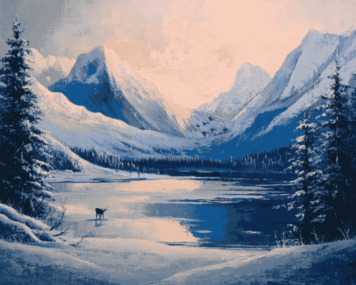 Winter Forest Scenery Diamond Painting