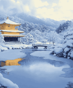 Winter Landscape of Japan Diamond Painting