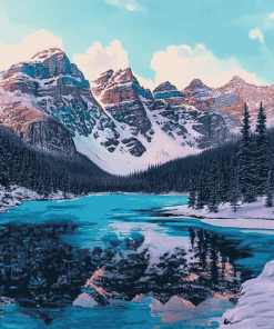 Winter Landscapes of Banff Diamond Painting