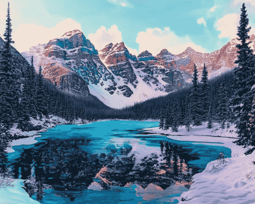 Winter Landscapes of Banff Diamond Painting