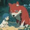 Wolf Children Anime Diamond Painting