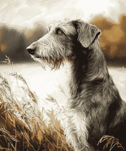 Wolfhound Puppy Diamond Painting