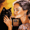 Woman and Cat Diamond Painting