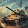 World War II Military Tank Diamond Painting