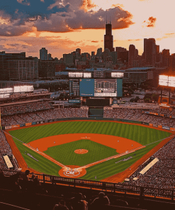 Wrigley Field Landscape Chicago Diamond Painting