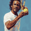 Yannick Noah Tennis Player Diamond Painting