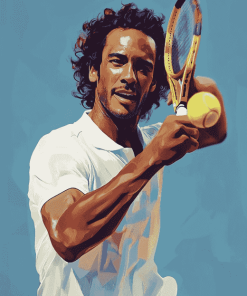 Yannick Noah Tennis Player Diamond Painting