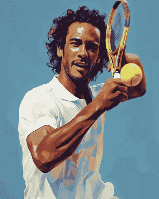 Yannick Noah Tennis Player Diamond Painting