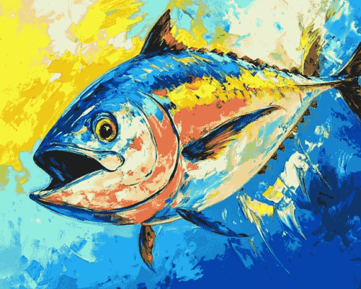 Yellow Fin Tuna Diamond Painting