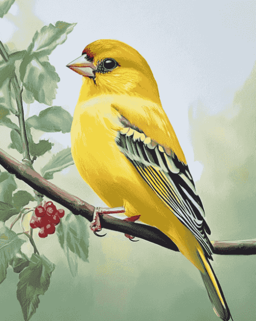 Yellow Finch Diamond Painting