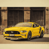 Yellow Mach 1 Mustang Car Diamond Painting