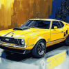 Yellow Xb Gt Falcon Car Diamond Painting