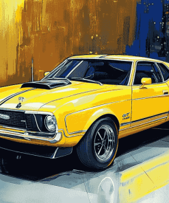 Yellow Xb Gt Falcon Car Diamond Painting