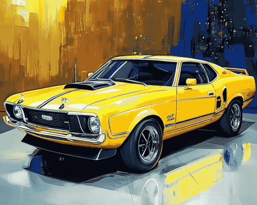 Yellow Xb Gt Falcon Car Diamond Painting