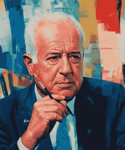 Yitzhak Rabin Politician Diamond Painting