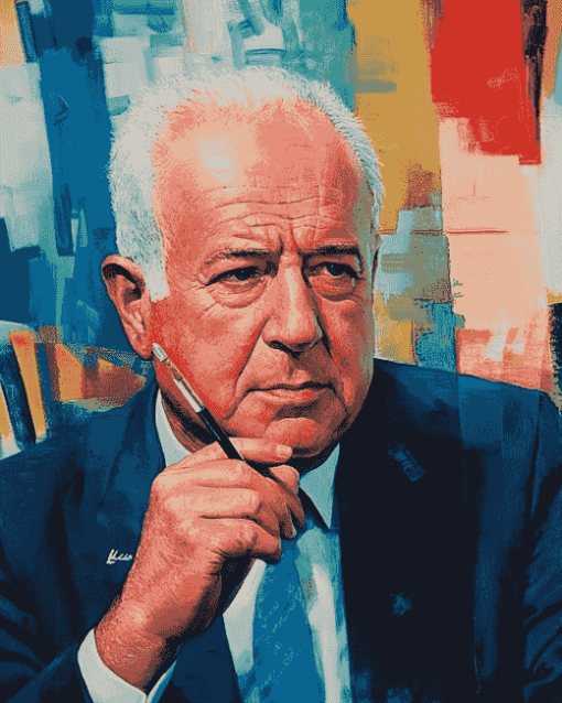 Yitzhak Rabin Politician Diamond Painting