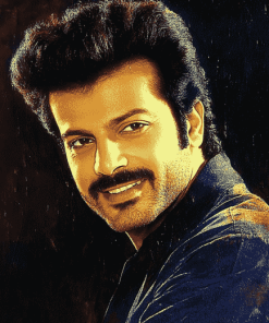 Young Anil Kapoor Celebrity Diamond Painting