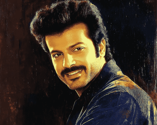 Young Anil Kapoor Celebrity Diamond Painting