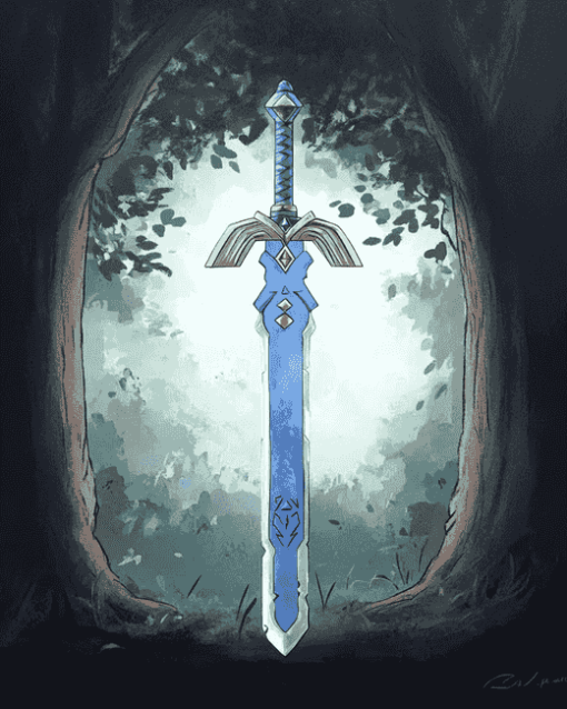 Zelda Master Sword Adventure Diamond Painting