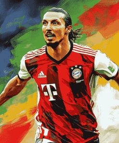 Zlatan Ibrahimović Football Icon Diamond Painting