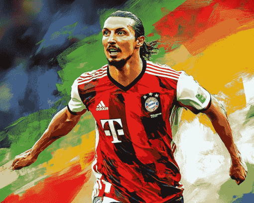 Zlatan Ibrahimović Football Icon Diamond Painting