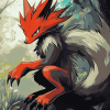 Zoroark Pokemon Anime Diamond Painting