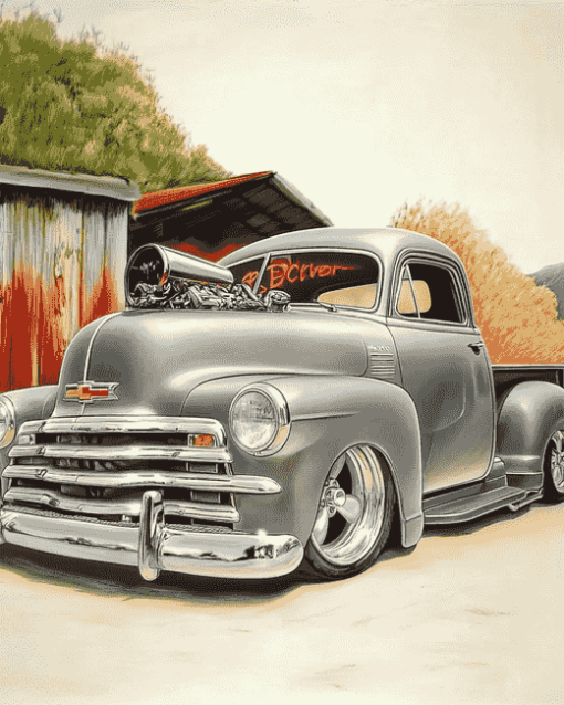 1950 Chevy Classic Style Diamond Painting