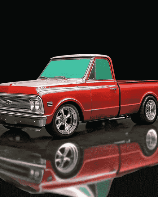 1967 Chevy Stepside Truck Diamond Painting