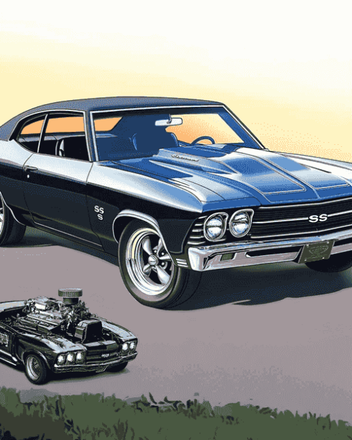 1969 Chevrolet Chevelle Classic Diamond Painting