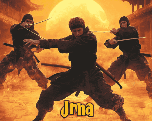 3 Ninja Action Movie Diamond Painting