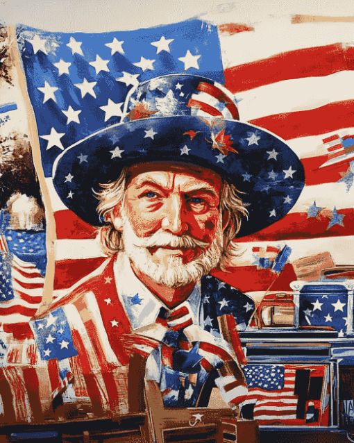 4th Of July American Celebration Diamond Painting