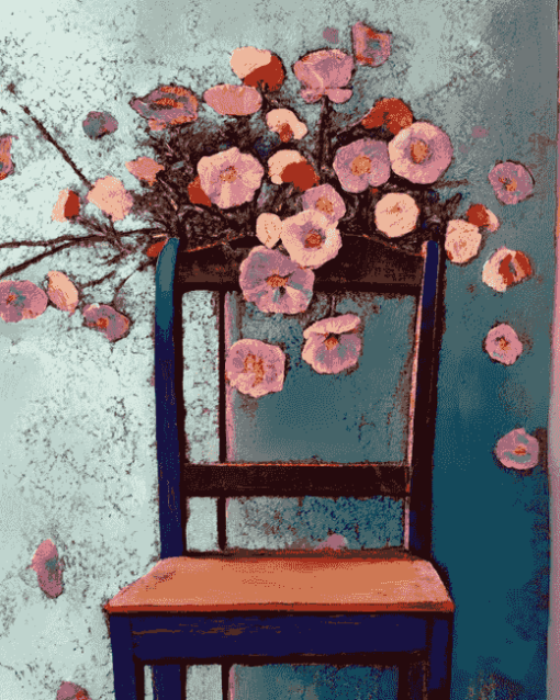 Abstract Floral Chair Diamond Painting