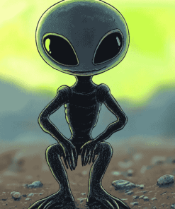 Adorable Alien Cartoon Diamond Painting