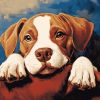 Adorable Puppy Underdog Diamond Painting