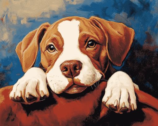 Adorable Puppy Underdog Diamond Painting