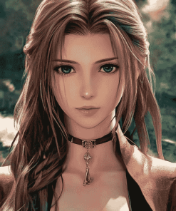 Aerith Gainsborough Animation Diamond Painting