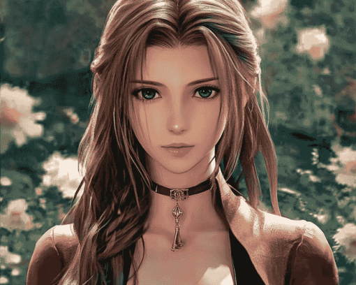 Aerith Gainsborough Animation Diamond Painting