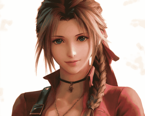 Aerith Gainsborough Anime Diamond Painting